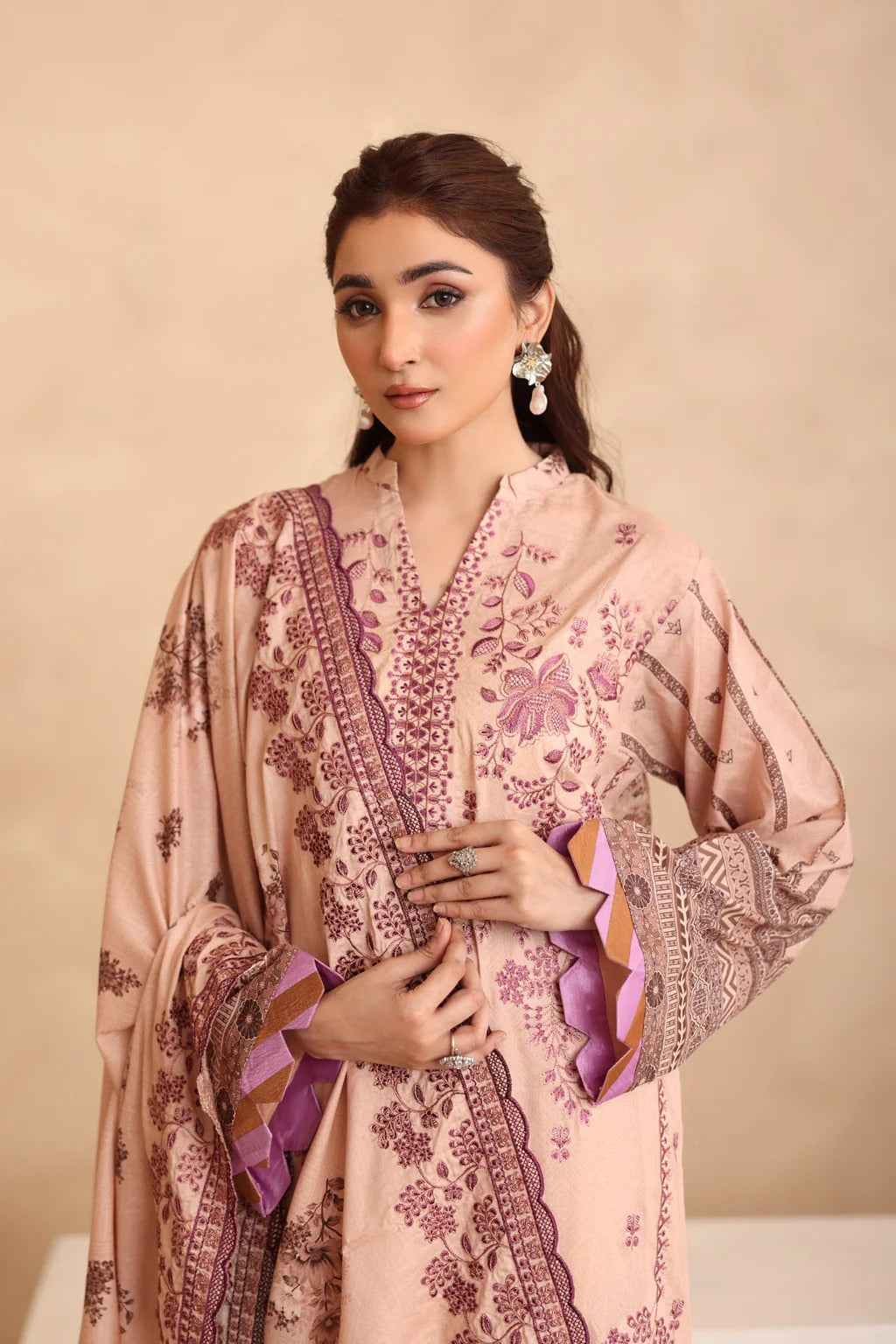 Johra Manara Embroidered Printed Lawn Unstitched 3Pcs