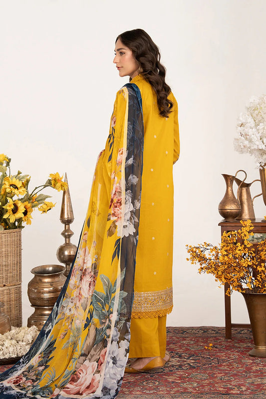 Johra Anavia Embroidered Bana Dora Lawn Unstitched 3Pcs