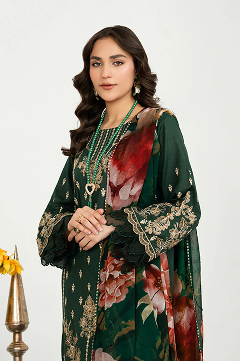 Johra Anavia Embroidered Bana Dora Lawn Unstitched 3Pcs