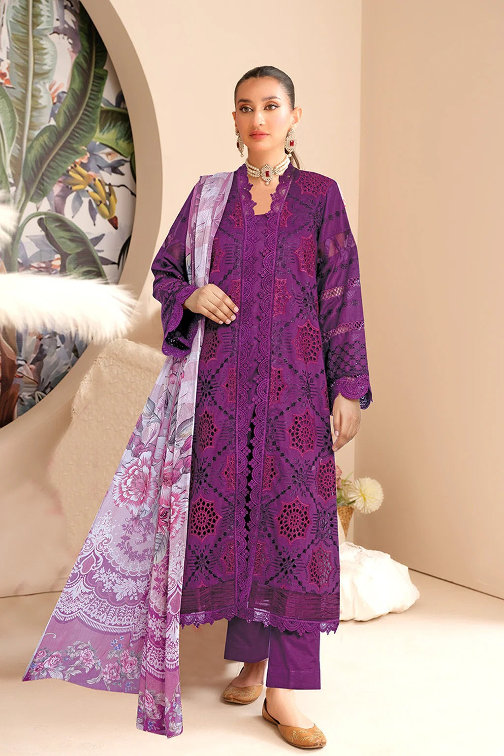 Johra Khani Embroidered Chikankari Lawn Unstitched 3Pcs