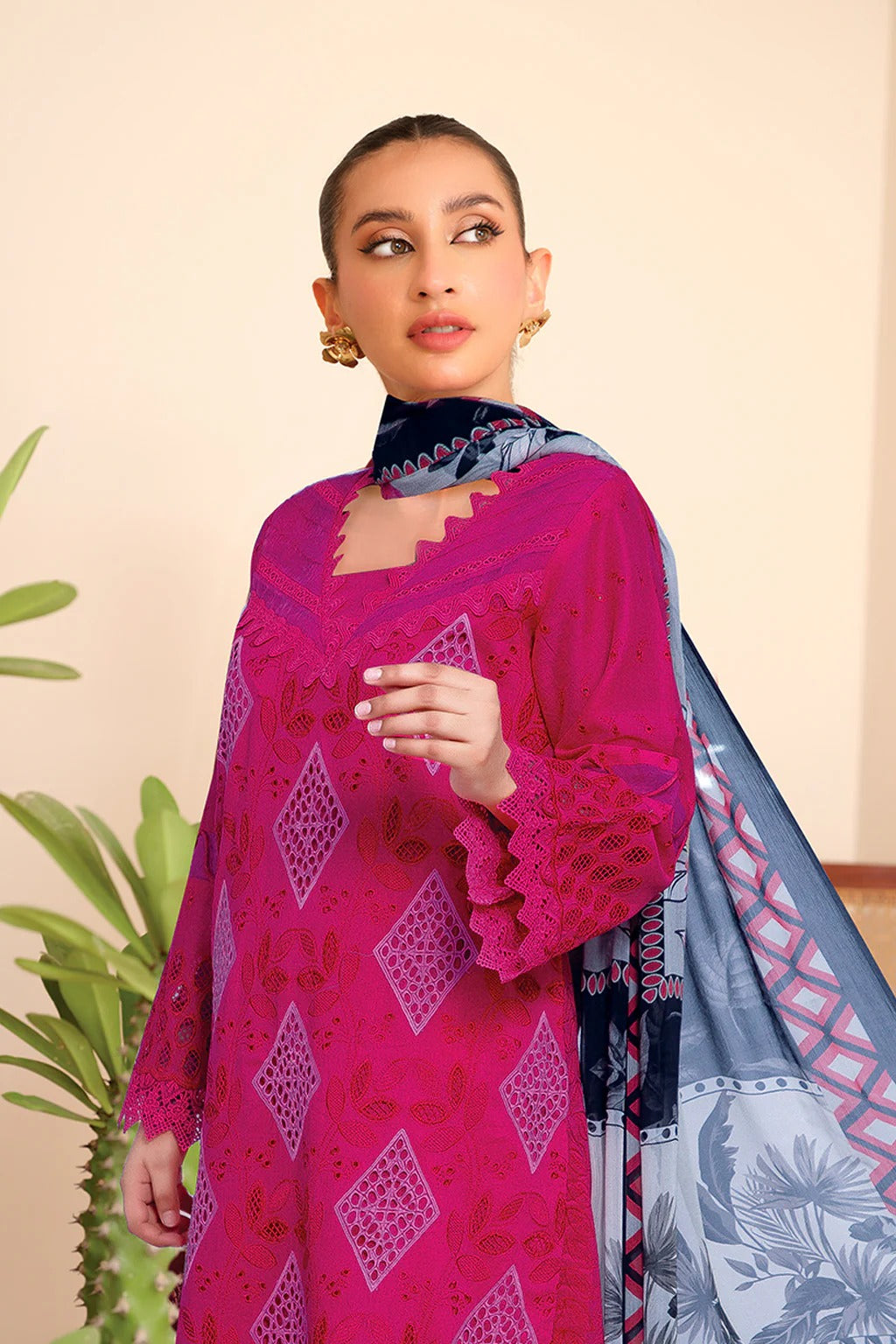 Johra Khani Embroidered Chikankari Lawn Unstitched 3Pcs