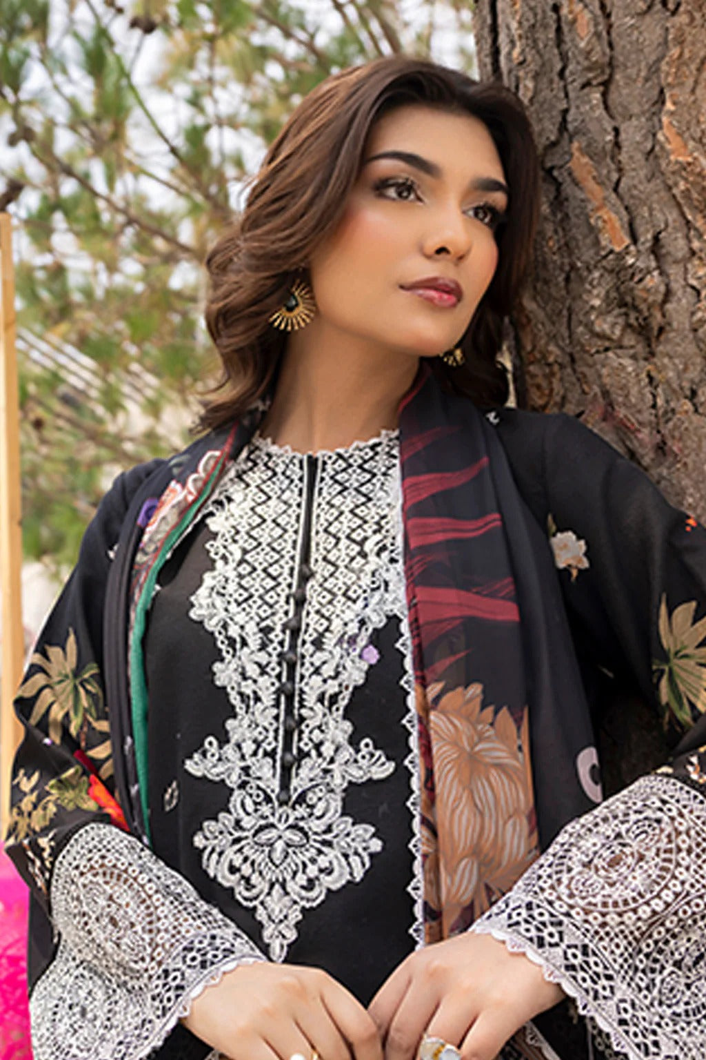 Mojito by Saad Sheikh Embroidered with Boring and Printed Lawn Unstitched 3Pcs