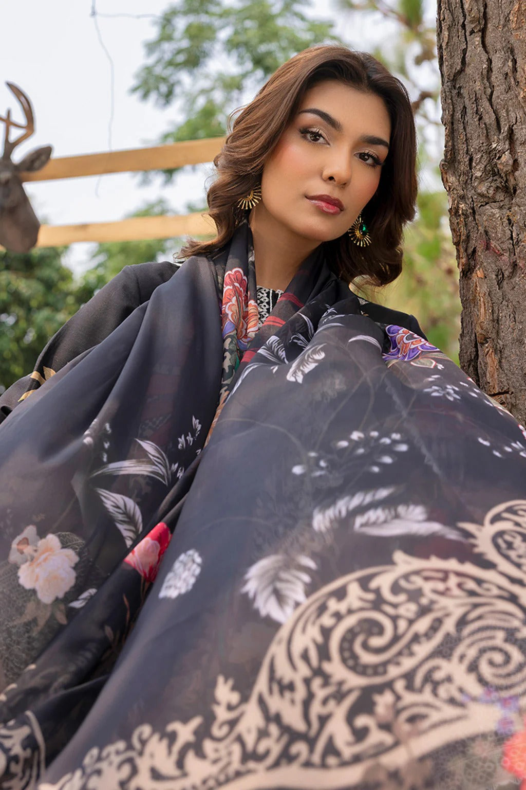 Mojito by Saad Sheikh Embroidered with Boring and Printed Lawn Unstitched 3Pcs