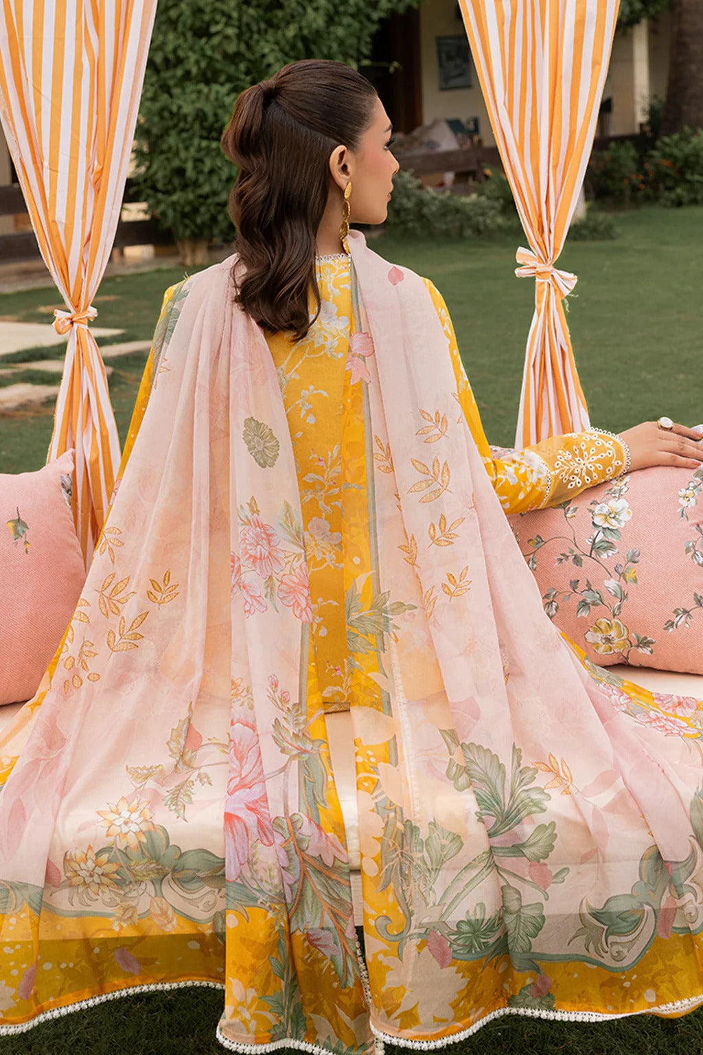 Mojito by Saad Sheikh Embroidered with Boring and Printed Lawn Unstitched 3Pcs