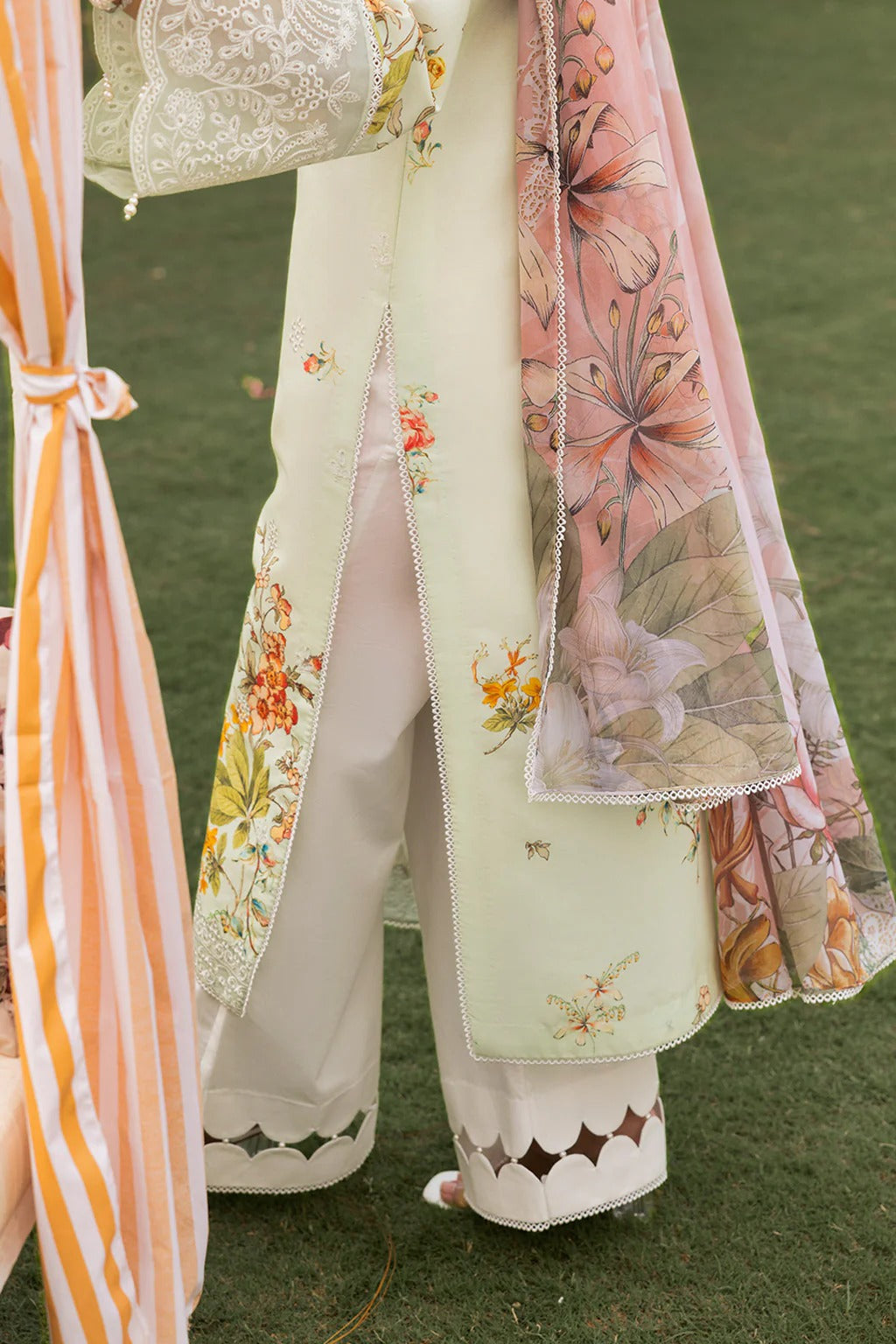 Mojito by Saad Sheikh Embroidered with Boring and Printed Lawn Unstitched 3Pcs