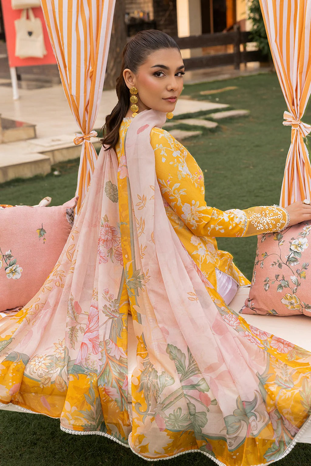 Mojito by Saad Sheikh Embroidered with Boring and Printed Lawn Unstitched 3Pcs