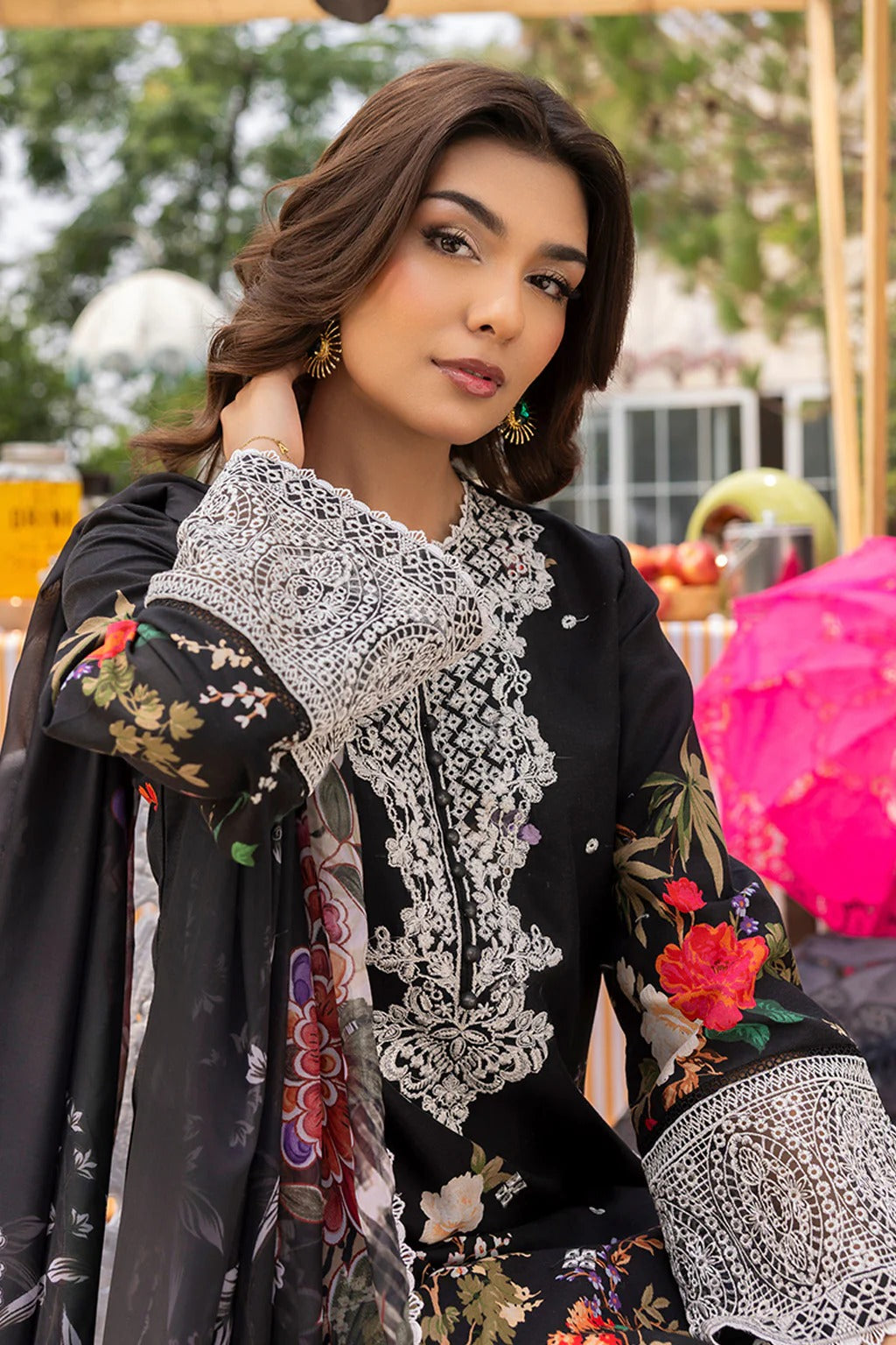 Mojito by Saad Sheikh Embroidered with Boring and Printed Lawn Unstitched 3Pcs