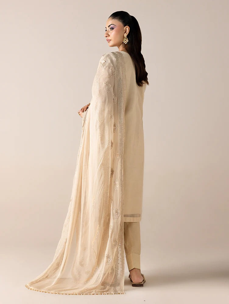 Aurapret By Zebtan Embroidered Organza Stitched 3 Piece