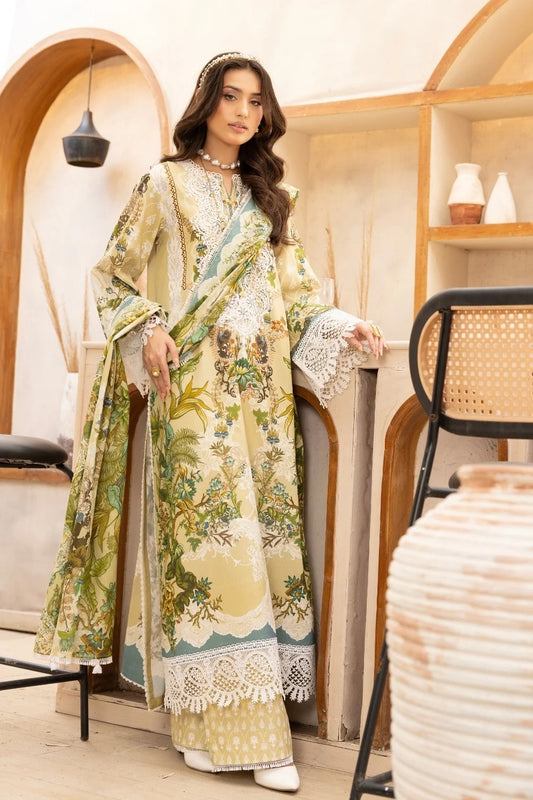 LA'RA DE FLOR'A By Gulmina Printed Embroidered Lawn Unstitched 3Pcs