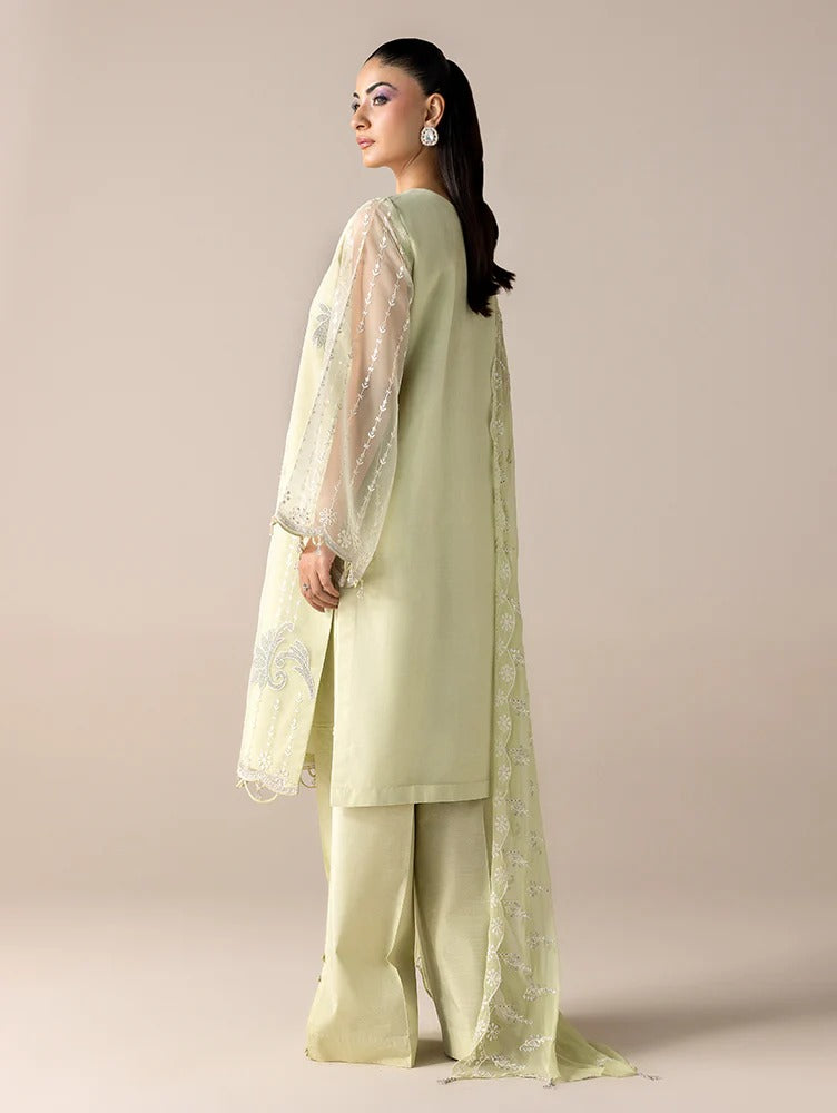 Aurapret By Zebtan Embroidered Organza Stitched 3 Piece