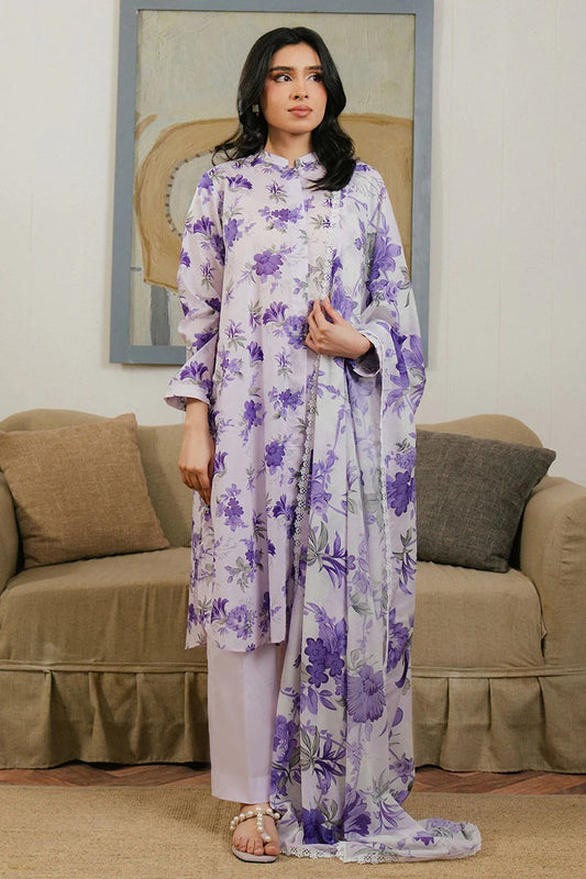 Cross Stitch Daily Digital Printed Lawn Collection'25 Unstitched 3pcs