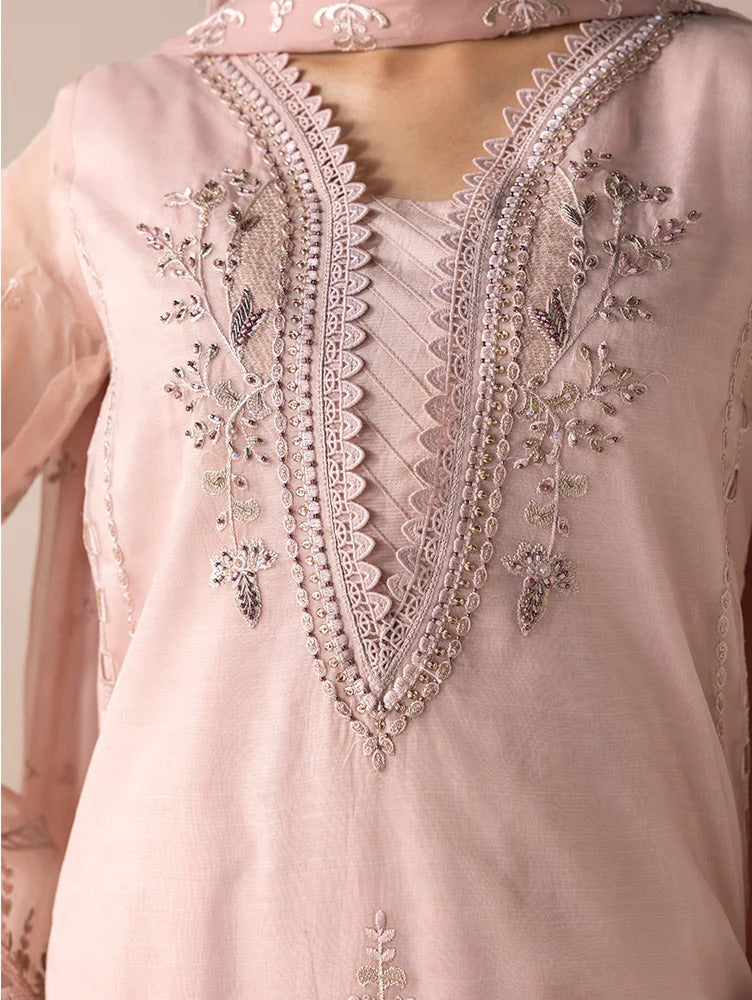 Aurapret By Zebtan Embroidered Organza Stitched 3 Piece