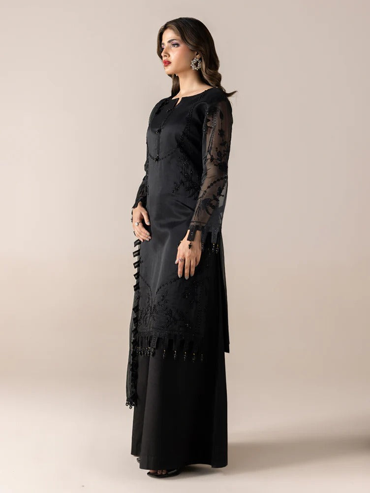 Aurapret By Zebtan Embroidered Organza Stitched 3 Piece