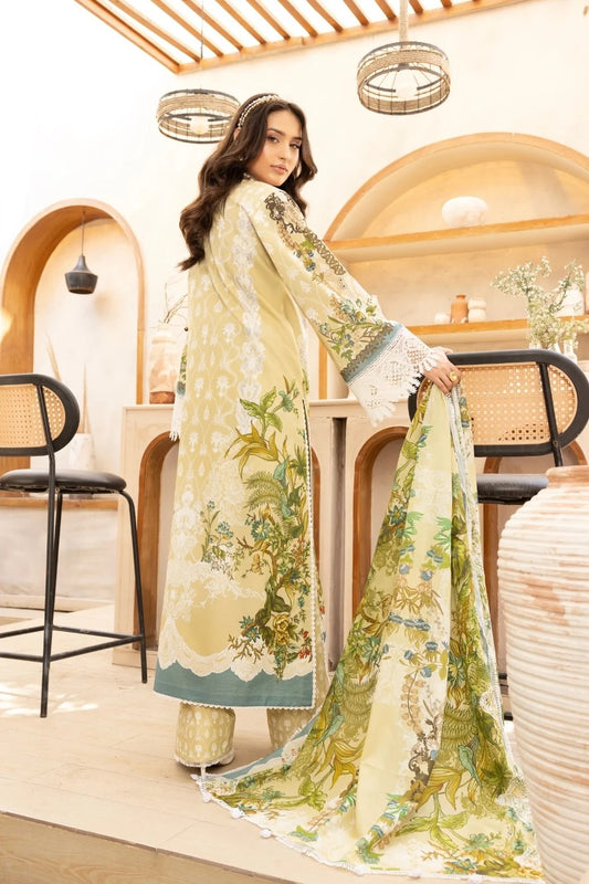 LA'RA DE FLOR'A By Gulmina Printed Embroidered Lawn Unstitched 3Pcs
