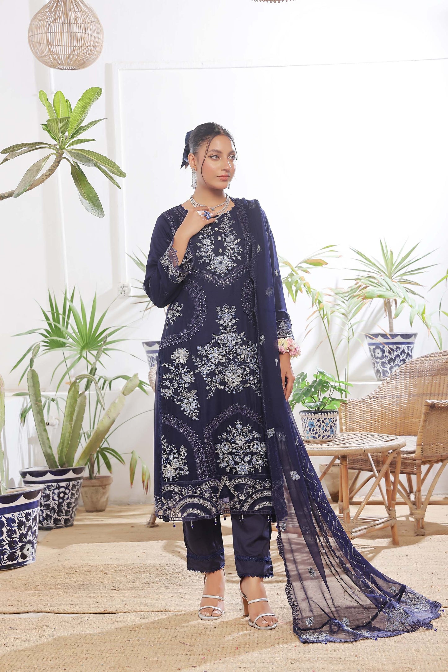 Guldasta By Bin khalid Luxury Chiffon Unstitched 3pcs