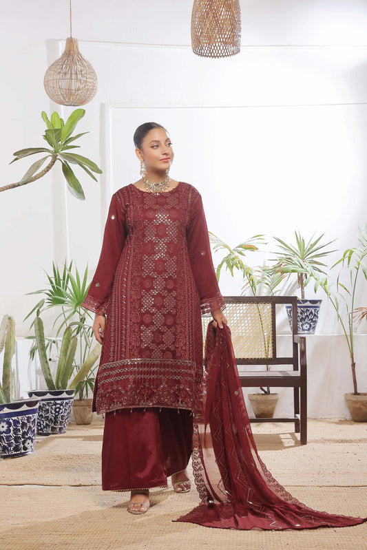 Guldasta By Bin khalid Luxury Chiffon Unstitched 3pcs