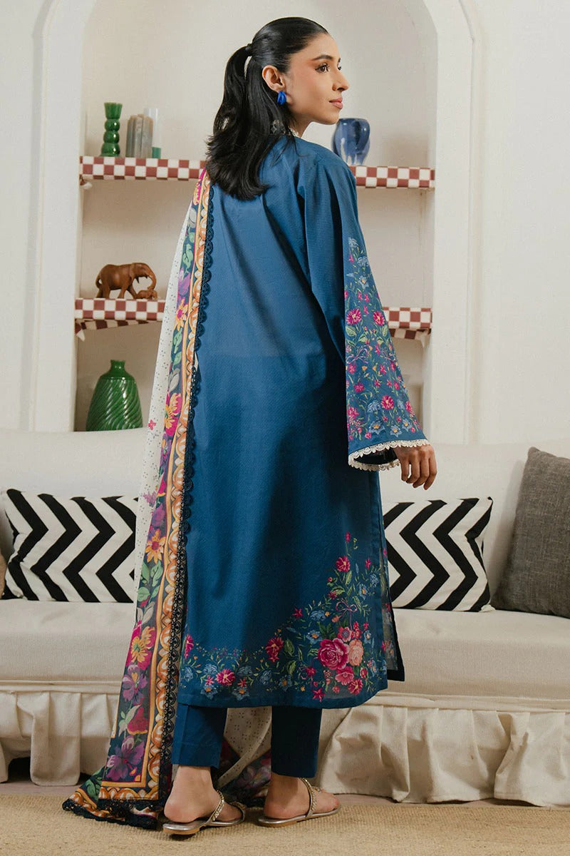 Cross Stitch Daily Digital Printed Lawn Collection'25 Unstitched 3pcs