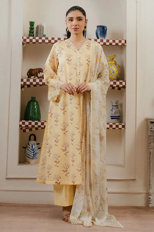 Cross Stitch Daily Digital Printed Lawn Collection'25 Unstitched 3pcs