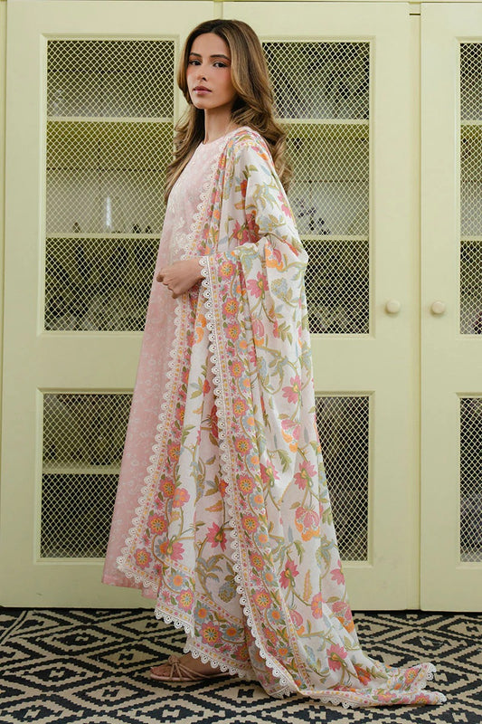Cross Stitch Daily Digital Printed Lawn Collection'25 Unstitched 3pcs