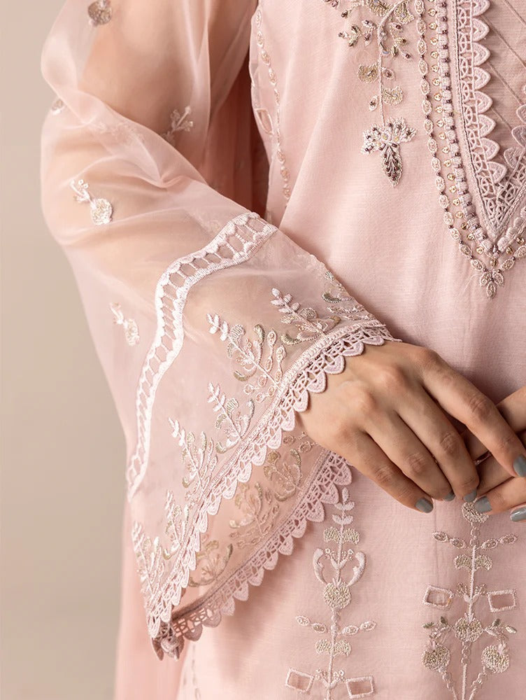 Aurapret By Zebtan Embroidered Organza Stitched 3 Piece