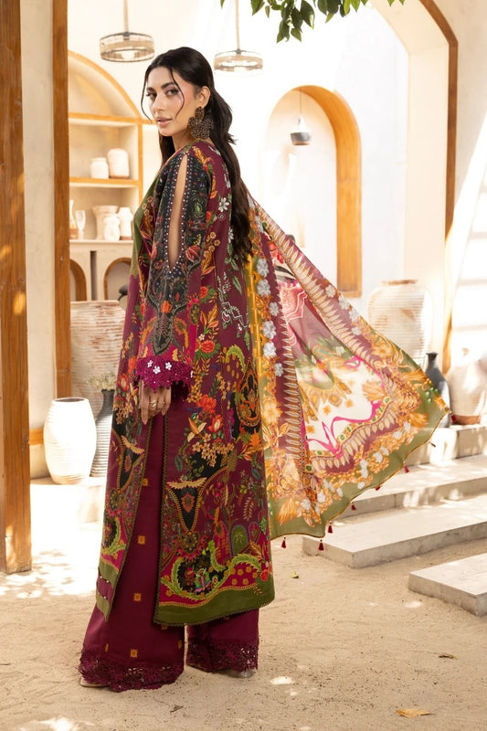 LA'RA DE FLOR'A By Gulmina Printed Embroidered Lawn Unstitched 3Pcs