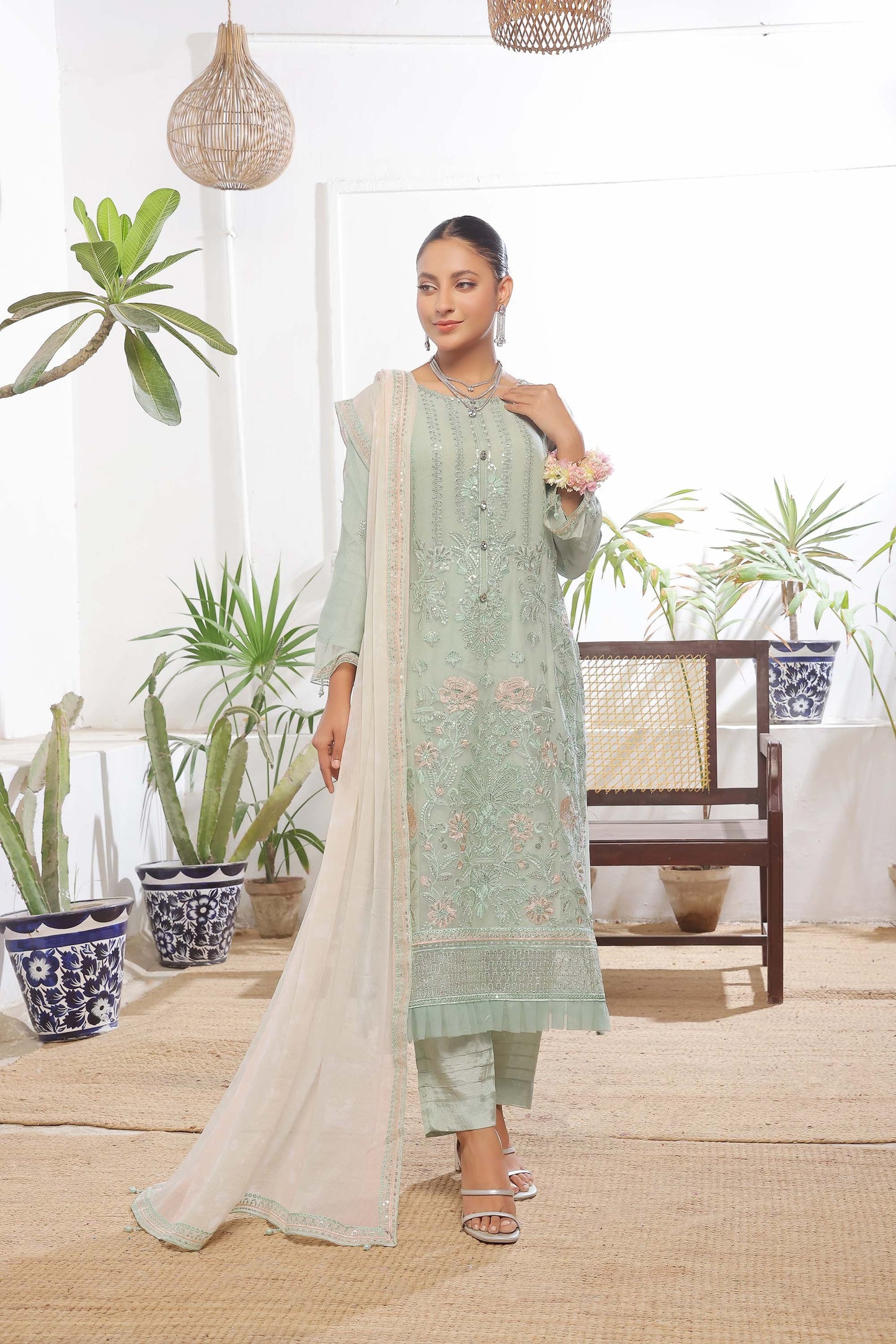 Guldasta By Bin khalid Luxury Chiffon Unstitched 3pcs