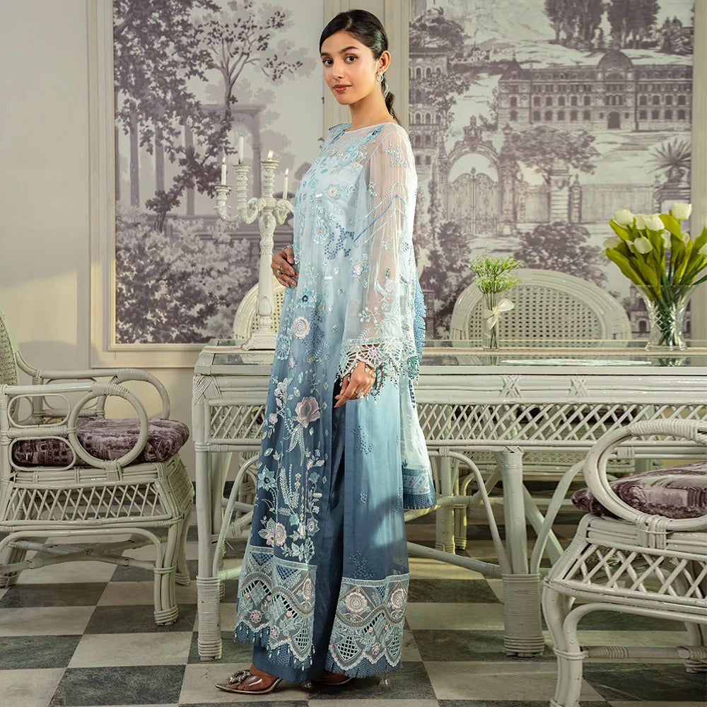 Mahroosh by Zebtan Embroidered Organza Unstitched 3Pcs