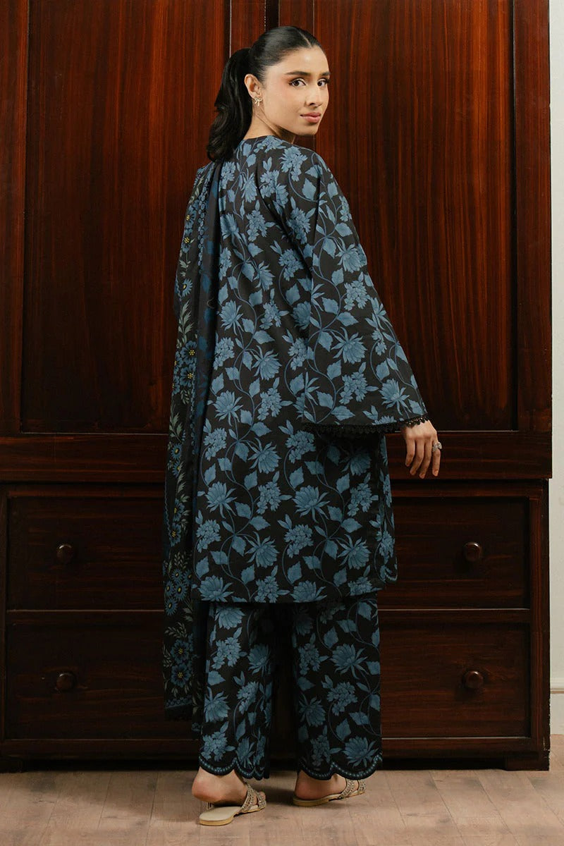 Cross Stitch Daily Digital Printed Lawn Collection'25 Unstitched 3pcs
