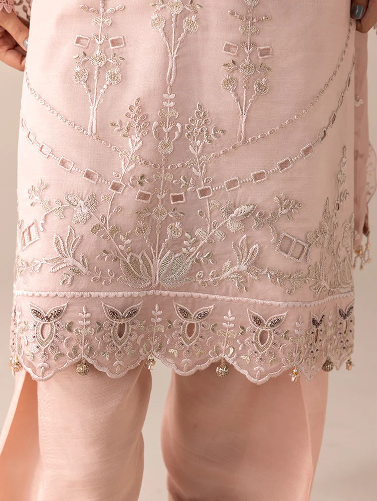 Aurapret By Zebtan Embroidered Organza Stitched 3 Piece