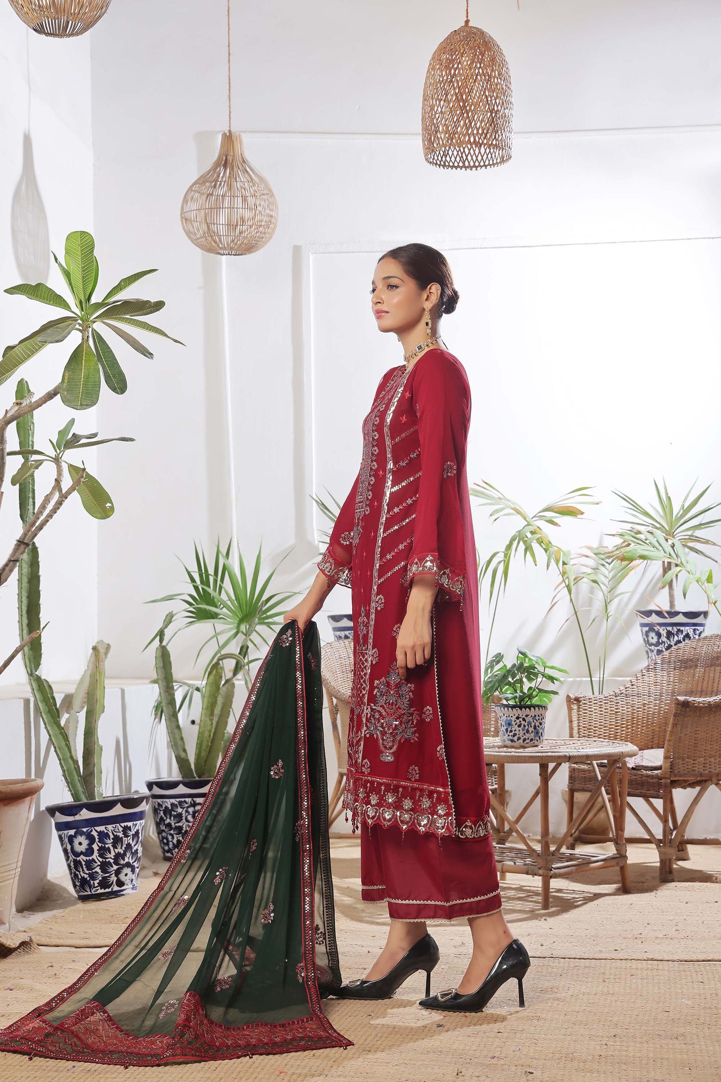 Guldasta By Bin khalid Luxury Chiffon Unstitched 3pcs