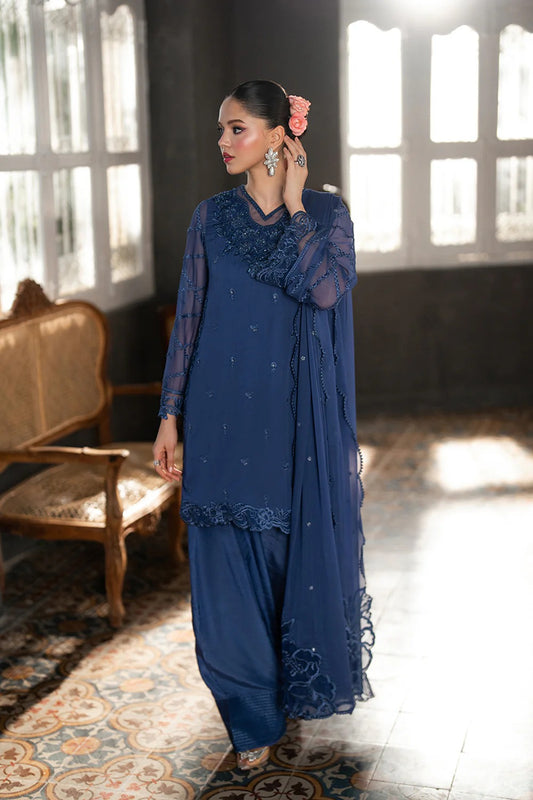Azure Ensembles Festive Chiffon Unstitched 3Pcs