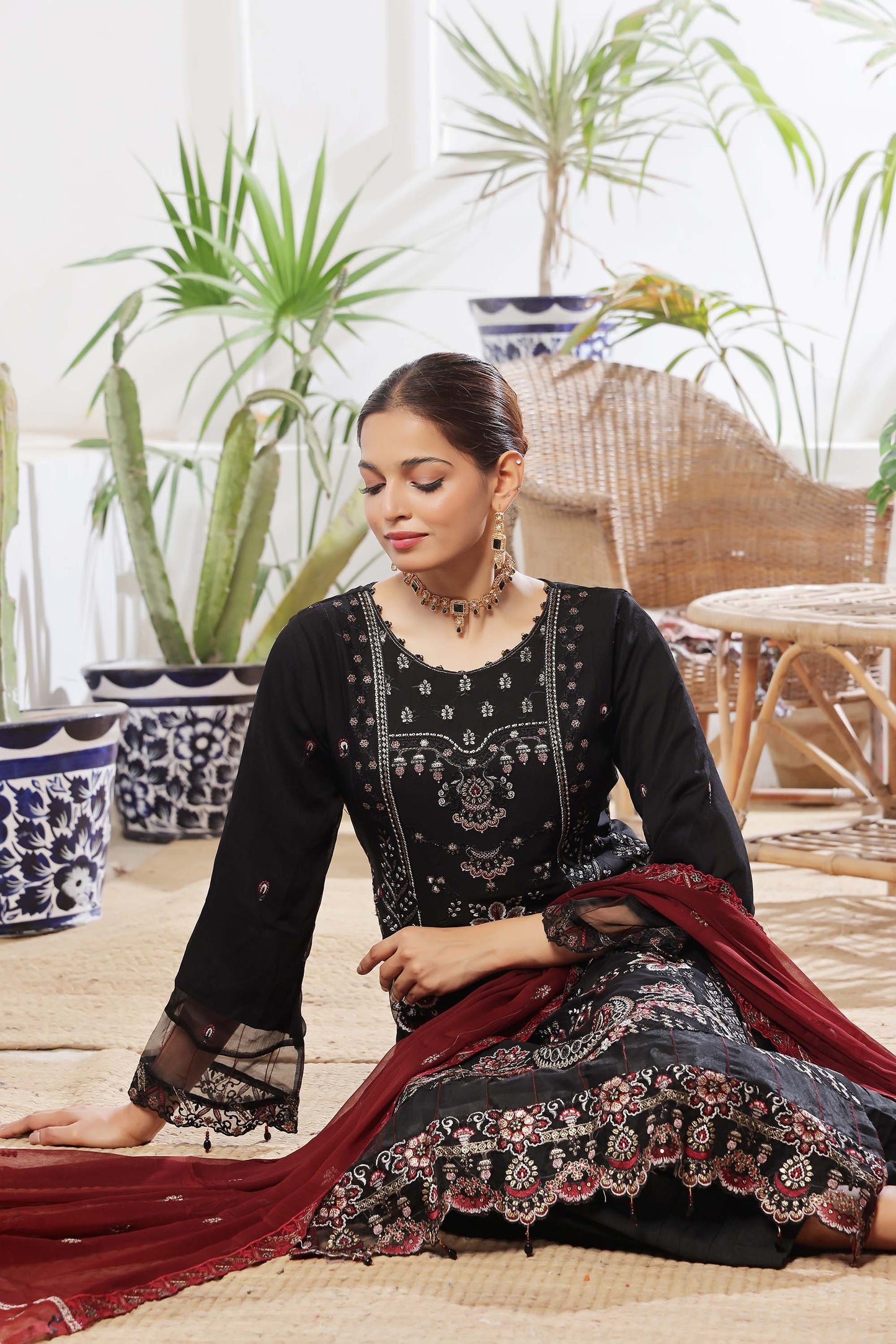 Guldasta By Bin khalid Luxury Chiffon Unstitched 3pcs