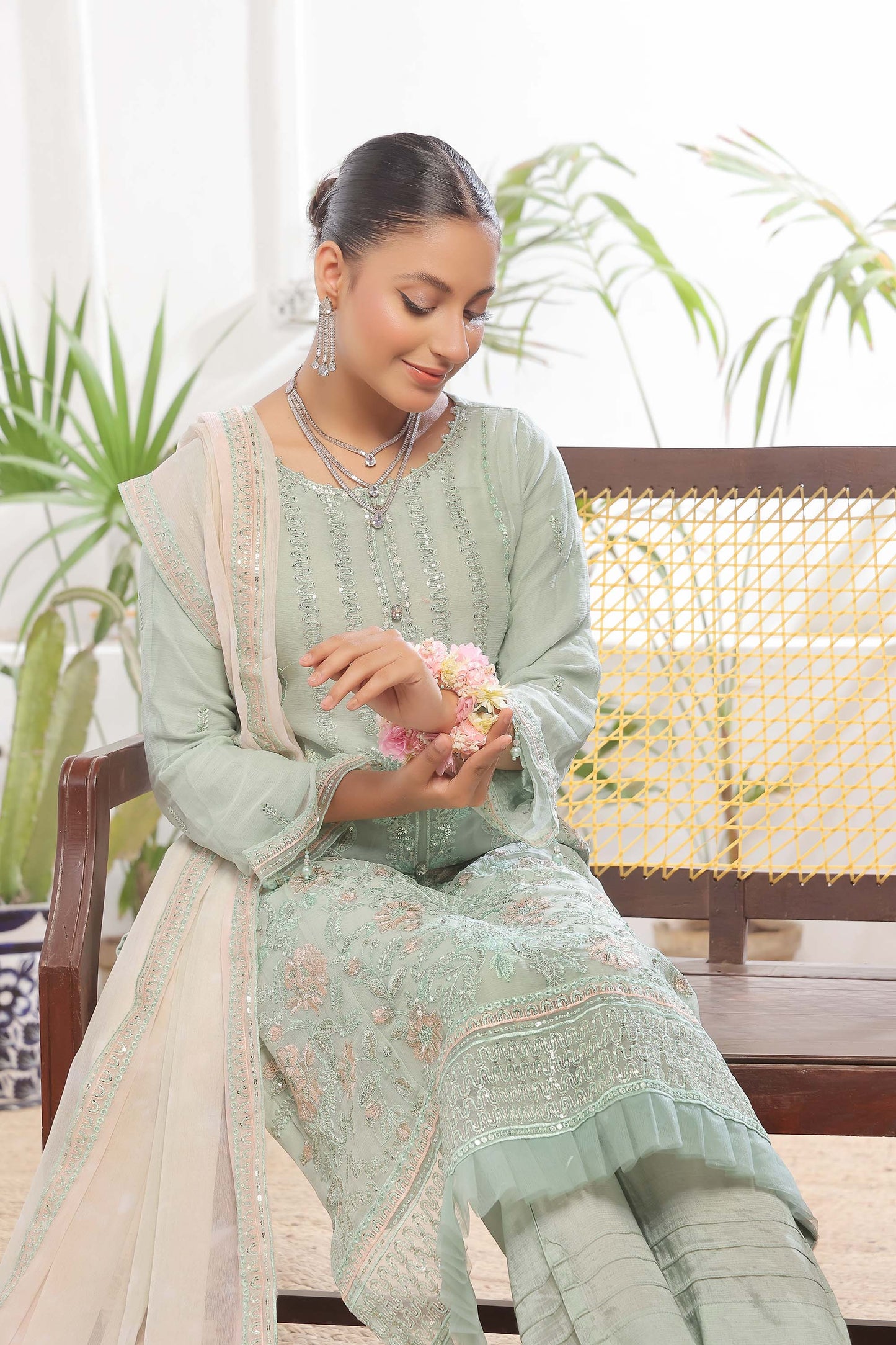 Guldasta By Bin khalid Luxury Chiffon Unstitched 3pcs