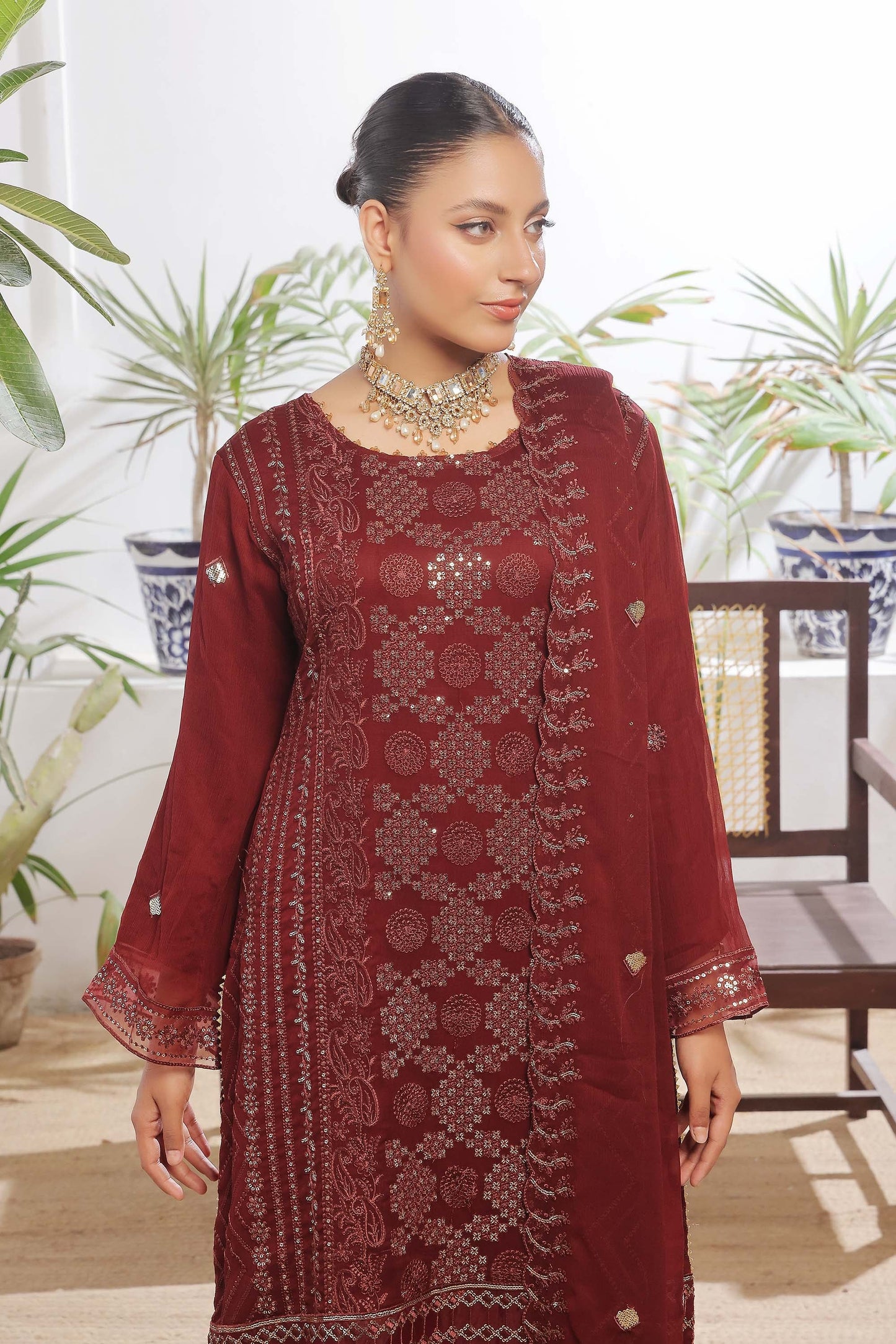 Guldasta By Bin khalid Luxury Chiffon Unstitched 3pcs