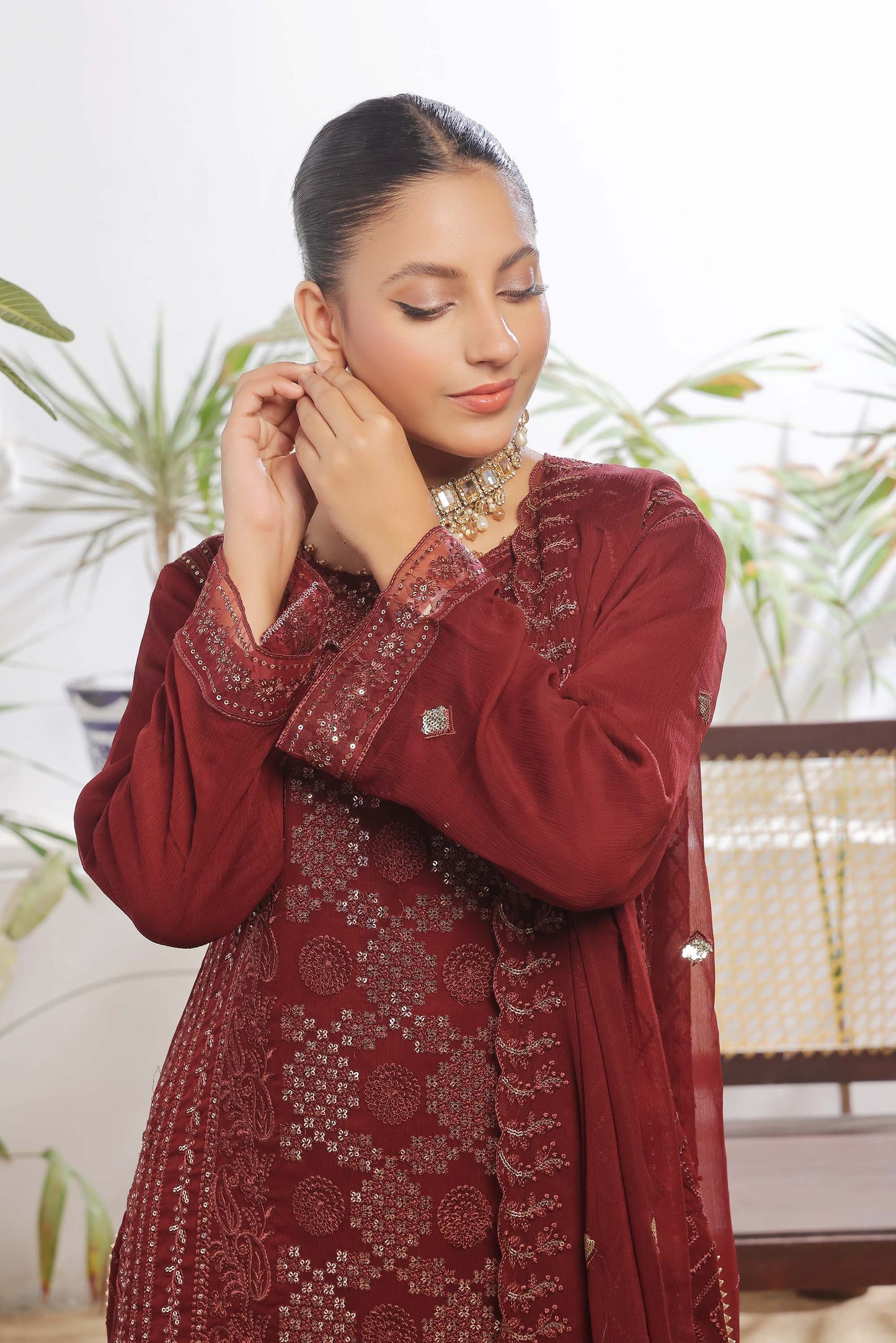 Guldasta By Bin khalid Luxury Chiffon Unstitched 3pcs