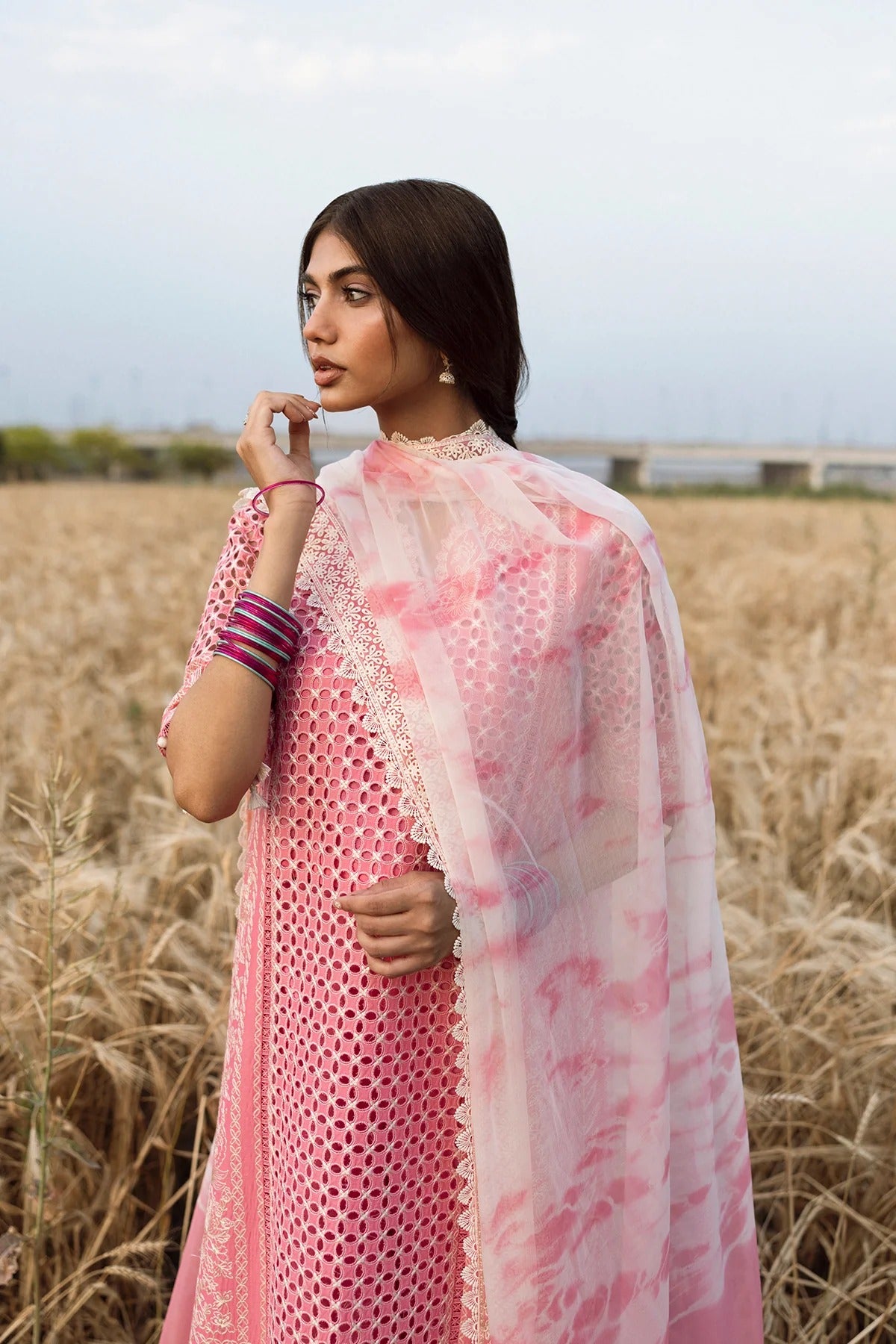 AFROZEH Mulaqaat Embroidered Printed Lawn Unstitched 3pcs