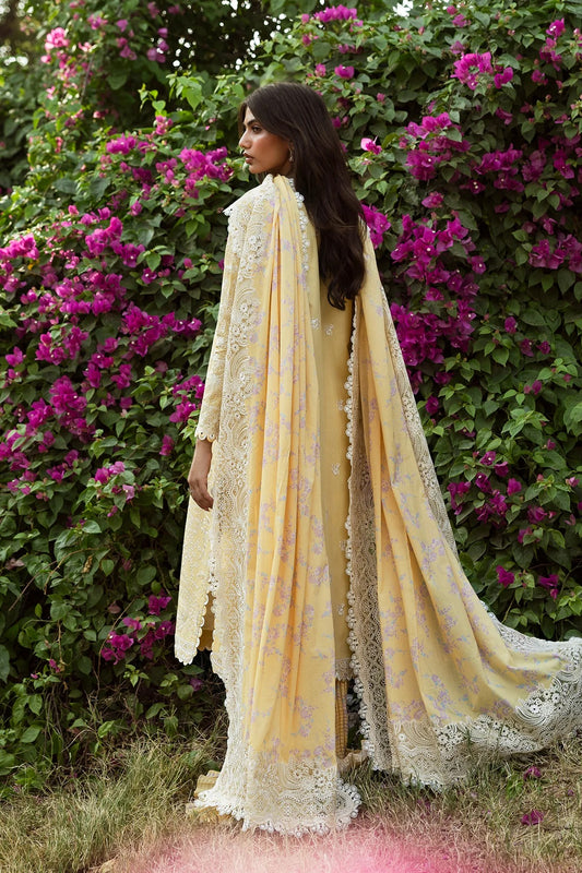 AFROZEH Mulaqaat Embroidered Printed Lawn Unstitched 3pcs