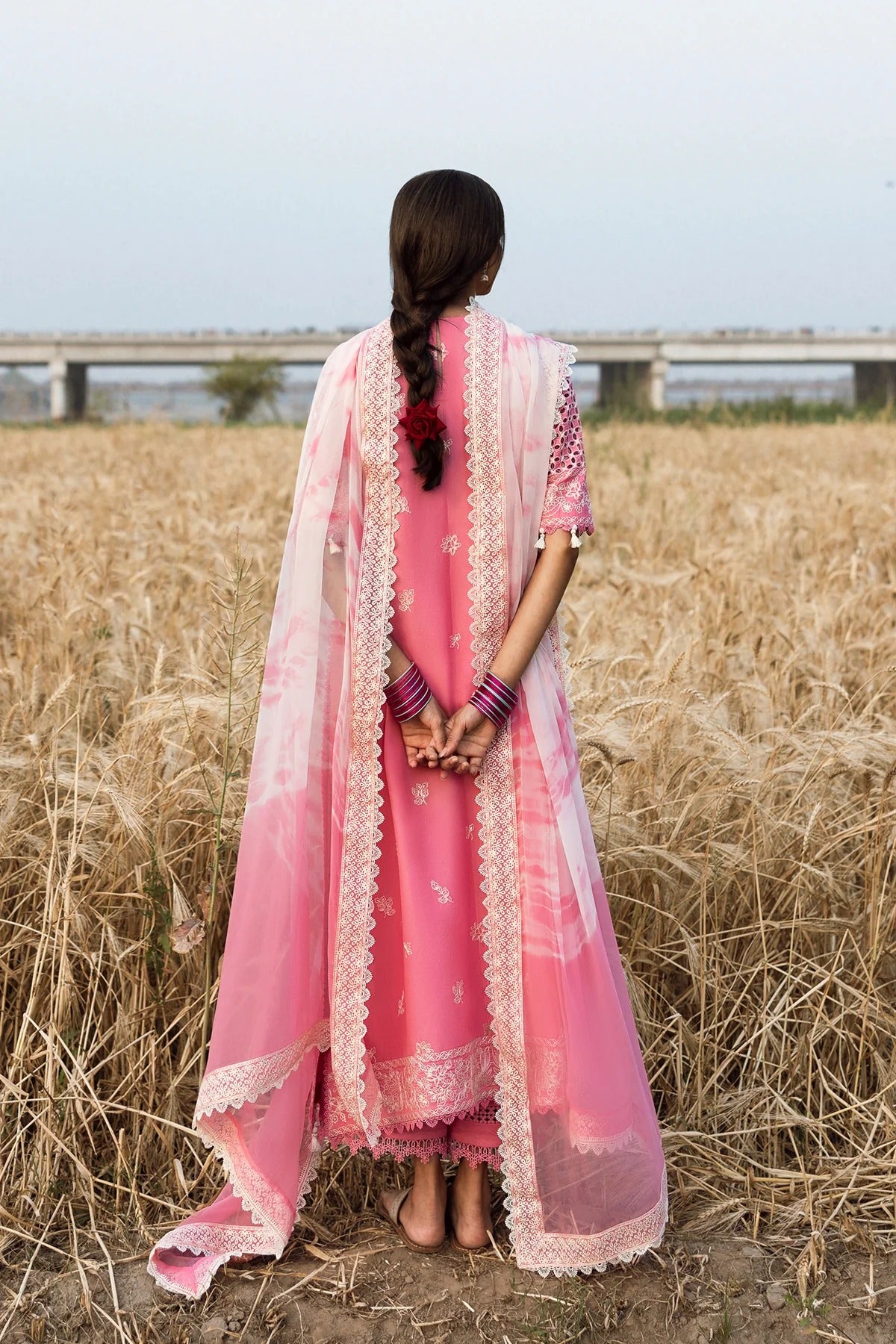 AFROZEH Mulaqaat Embroidered Printed Lawn Unstitched 3pcs