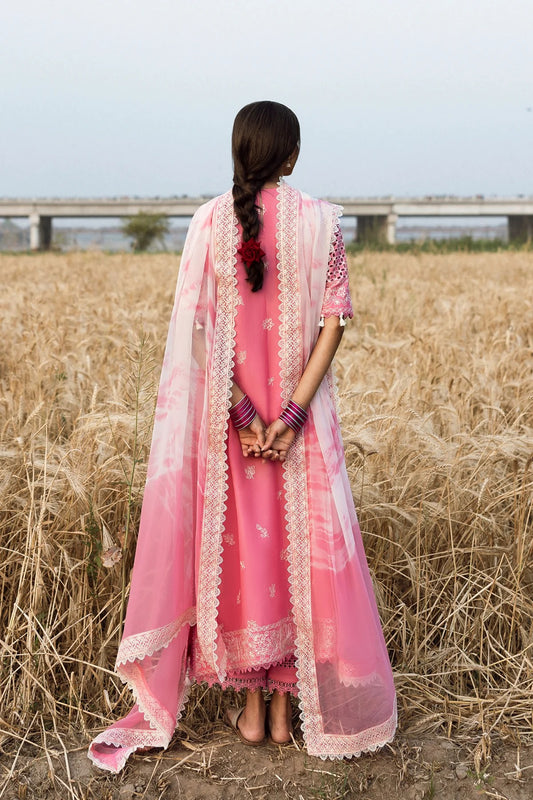 AFROZEH Mulaqaat Embroidered Printed Lawn Unstitched 3pcs
