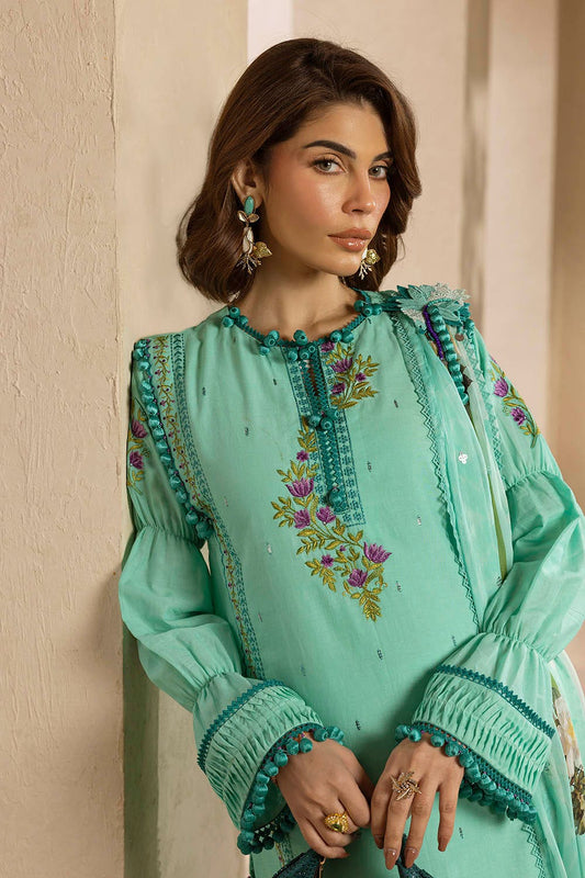 Gul Ahmed Embroidered Lawn Unstitched 3pcs