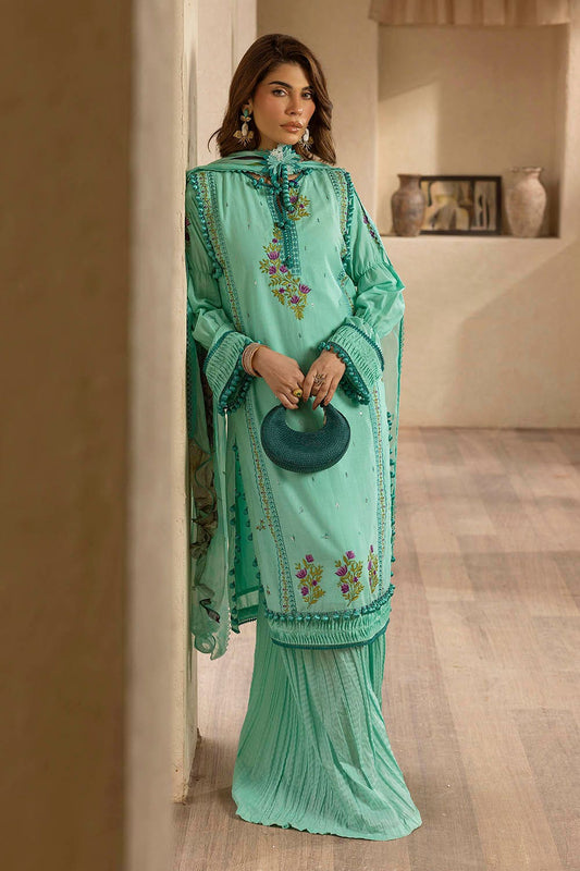 Gul Ahmed Embroidered Lawn Unstitched 3pcs