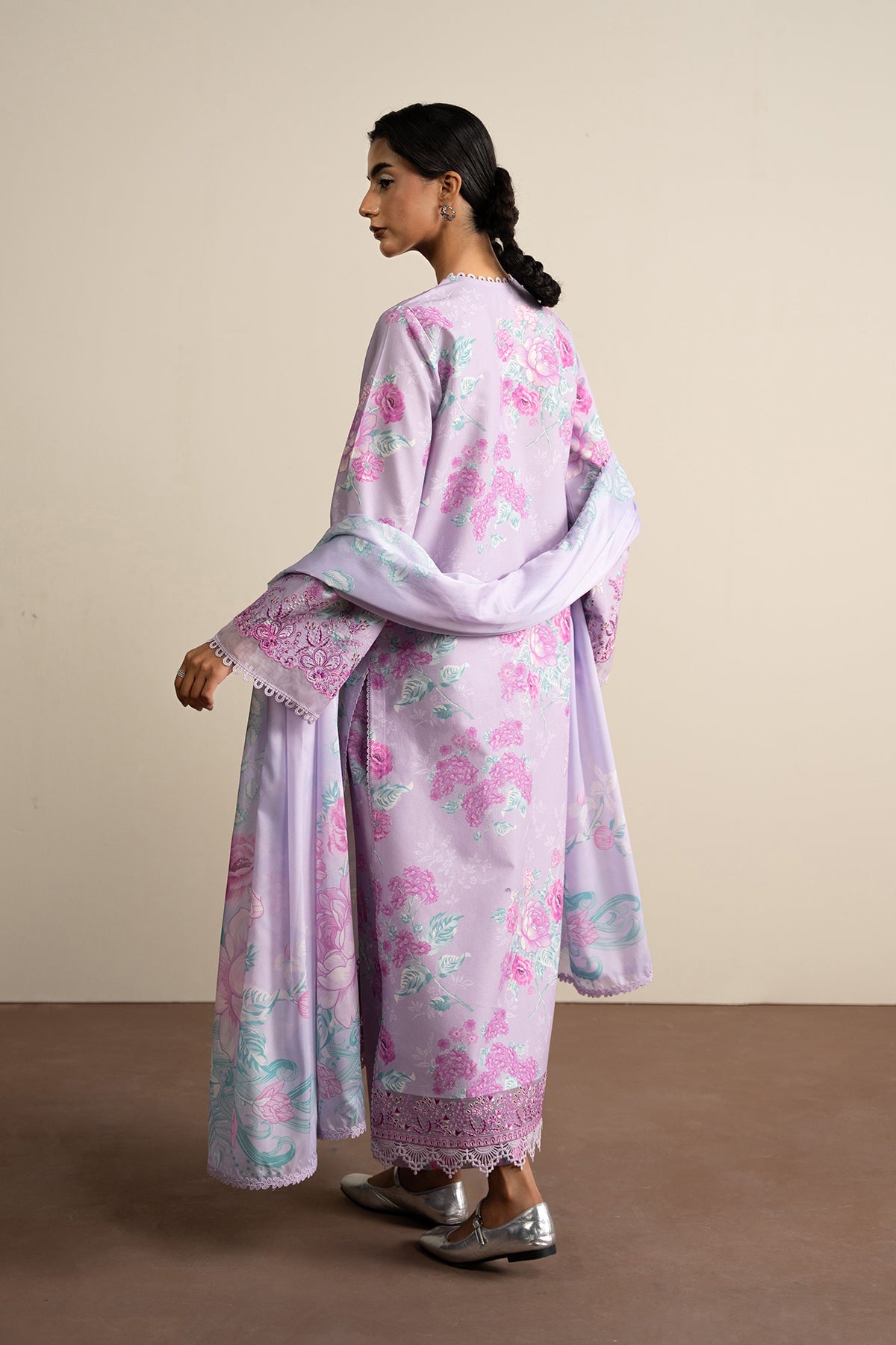 AYZEL The Bare Minimum Embroidered Unstitched Lawn 3pcs