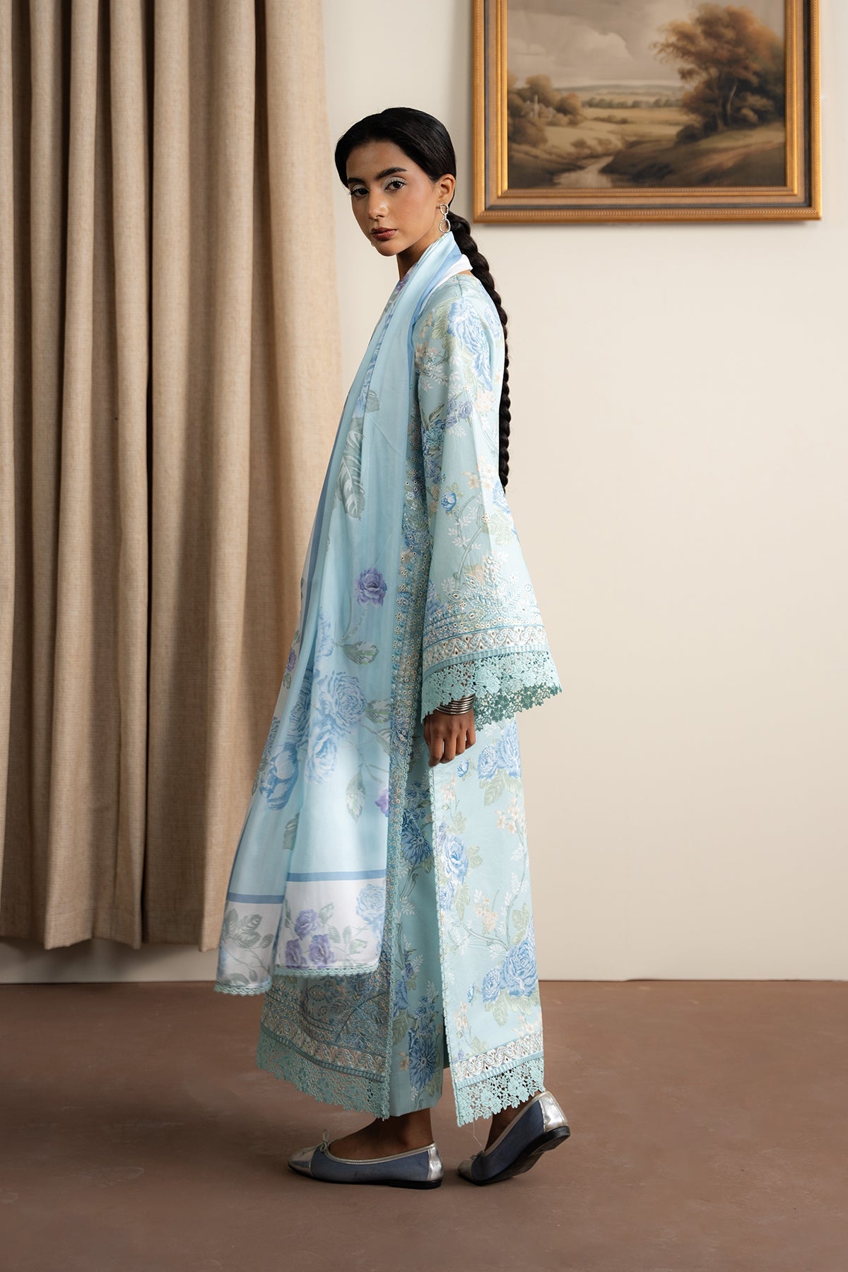 AYZEL The Bare Minimum Embroidered Unstitched Lawn 3pcs