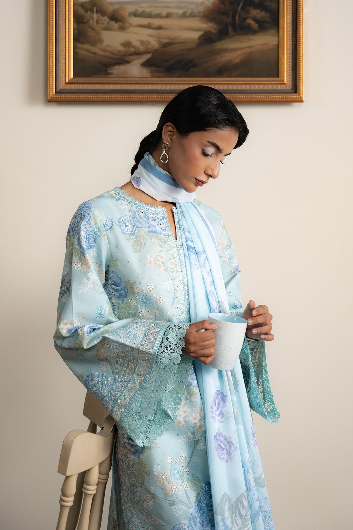 AYZEL The Bare Minimum Embroidered Unstitched Lawn 3pcs