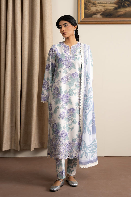 AYZEL The Bare Minimum Embroidered Unstitched Lawn 3pcs