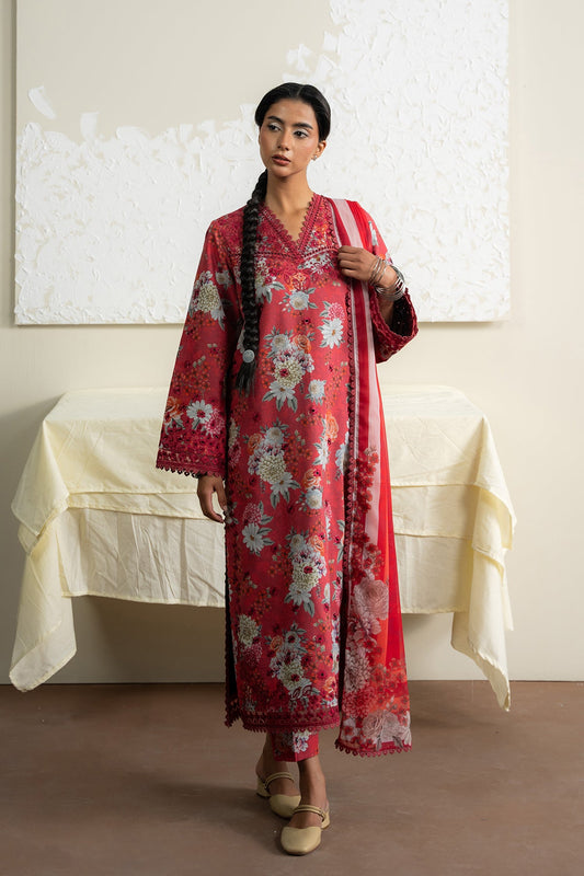 AYZEL The Bare Minimum Embroidered Unstitched Lawn 3pcs