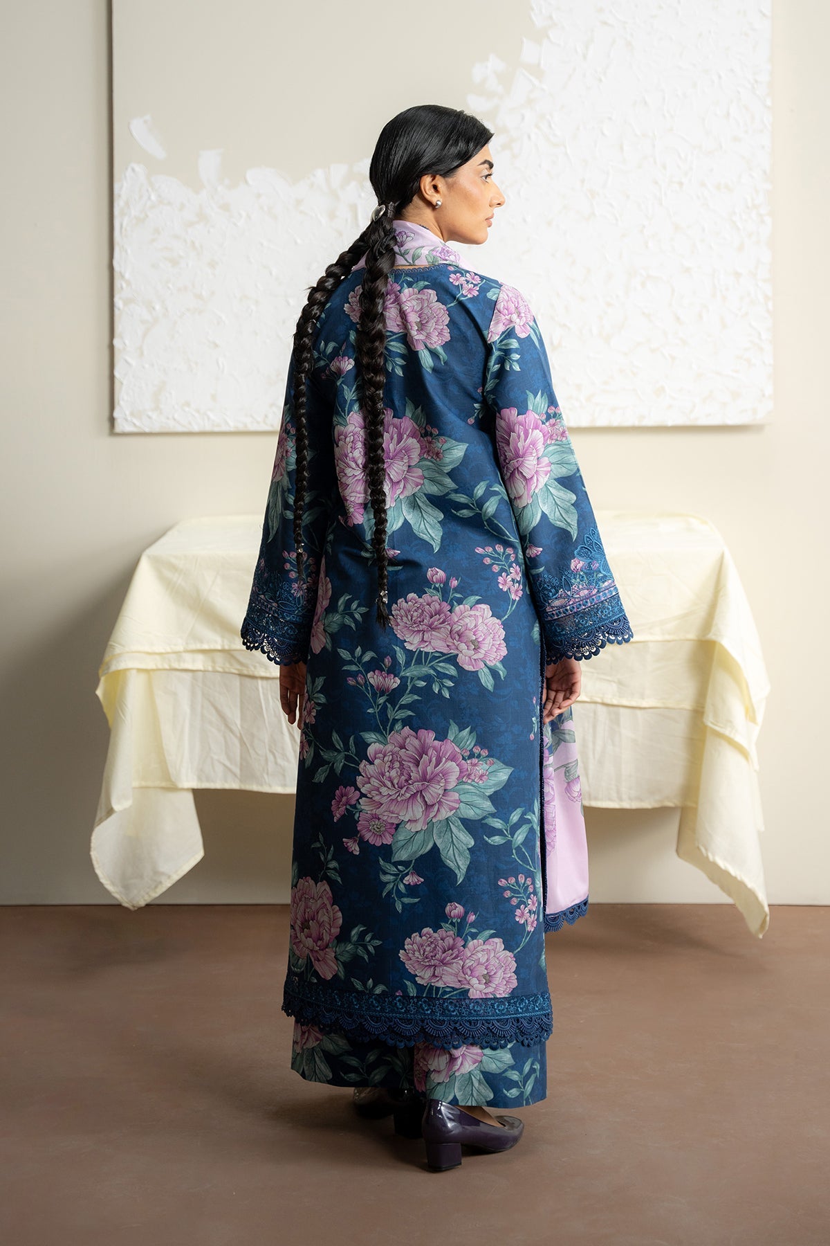 AYZEL The Bare Minimum Embroidered Unstitched Lawn 3pcs