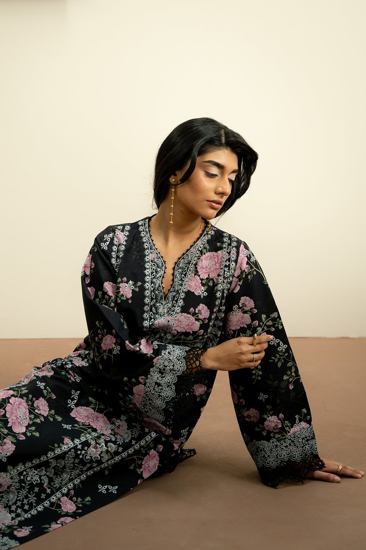 AYZEL The Bare Minimum Embroidered Unstitched Lawn 3pcs