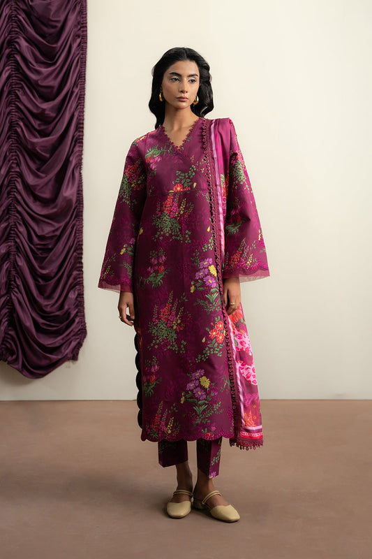 AYZEL The Bare Minimum Embroidered Unstitched Lawn 3pcs