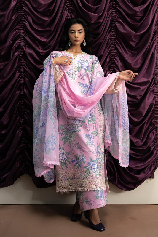AYZEL The Bare Minimum Embroidered Unstitched Lawn 3pcs